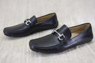 Salvatore Ferragamo Parigi Moccasins Black leather Loafer 9 D Mens 