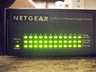 Netgear GSM7312 Prosafe 12 Port L3 Layer 3 Managed Gigabit Switch 