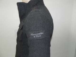 New Abercrombir & Fitch A&F Mens Slim/Muscle Fit Wool Jacket Coat 