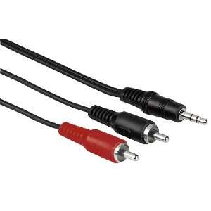 Hama Audio Kabel (2 Cinch Stecker, 3,5mm Klinken Stecker, 2m) [ 