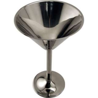 Giant Stainless Steel Martini Glass   Holds 80 oz  