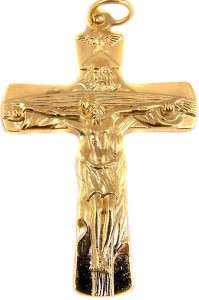 Gold Plated God Father Cross Crucifix Jesus Basilica  