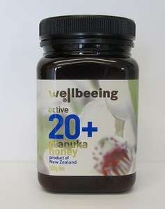 Active 20+ Manuka Honey  500g From New Zealand (5 jars)  