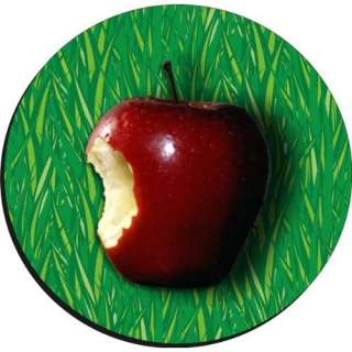 Mauspad/Mousepad Motiv angebissener Apfel, Rund, Durchmesser 190mm