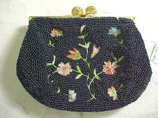 Vintage Beaded Hand Sewn French Purse Marc Morgan  