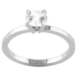 316L Stainless Steel Classic Solitaire Ring Sz. 4 to 13  