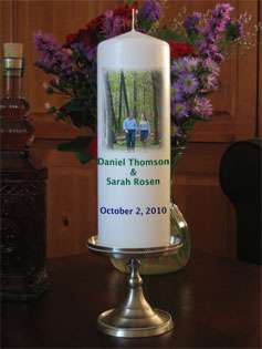 Personalized Custom Unity Candles from Goody Candles Photo Candles