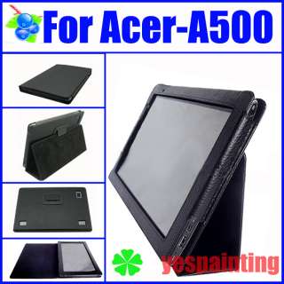 Leather Stand Cover Case for 10.1 Acer Lconia Tab A500  