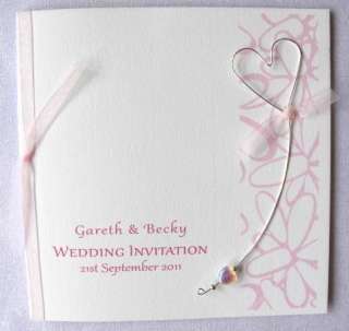 Personalised Handmade Wedding Invitations or Engagement  