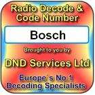 BOSCH RADIO CODE SERVICE ONLY £12.50