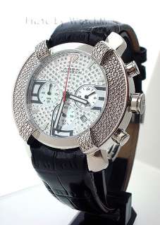 Aqua Master Mens Diamond Watch Chronograph W96 0.20ct  