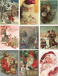 Vintage Santa Postcard Collage Sheet A19  