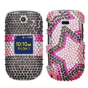   for Samsung M360 Sprint   Twin Pink Stars Cell Phones & Accessories