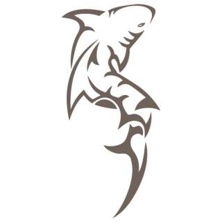   Kit 2 adesivi tuning SQUALO MAORI shark tattoo decals
