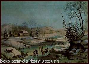Currier & Ives American Winter Scenes 1860 Art Prnt #3  