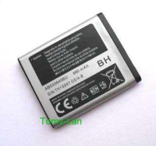   Battery for Samsung S8300V Ultra Touch AB533640BA / BU