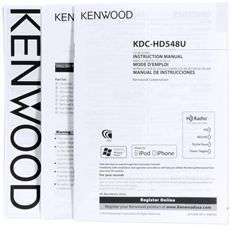Kenwood KDC HD548U In Dash Single Din Car CD/MP3/USB Player W/Built In 
