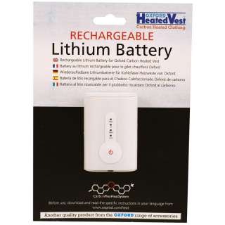OXFORD LITHIUM BATTERY PACK FOR HEATED MOTORCYCLE VEST Enlarged 