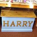 Tags Personalized Toy Box / Pine Chest, the Primitive Pantry 