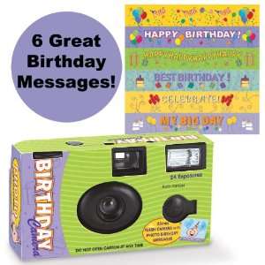  Birthday Message Camera Party Supplies Toys & Games