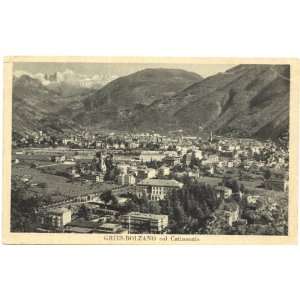 1930s Vintage Postcard Panoramic View of Gries   Bolzano Italy