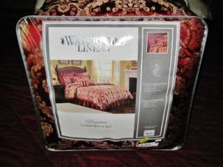 Waterford BRYANNE Ruby Comforter Set, Shams, Bedskirt  