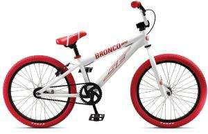 SE Racing Bikes Bronco Mini BMX Bike White/Red kids bicycle 18 wheels 