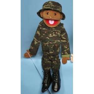  28 Army Boy Puppet (Black) Toys & Games