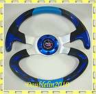 350mm Auto Car F1 Sport Speed Racing Steering Wheel blue DL605