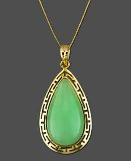 14k Gold Pendant, Jade   Gold Necklaces & Pendants   Jewelry & Watches 