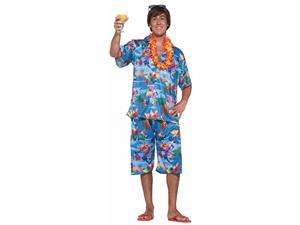    Happy Hour Hawaiian Vacation Tourist Man Costume Adult 