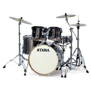 Tama VK52KHMB Silverstar 5 Piece Drum Kit in Hairline Metallic Black W 