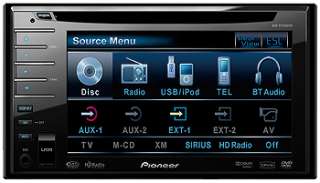 Pioneers AVH P3100DVD in dash navigation AV receiver features DVD 