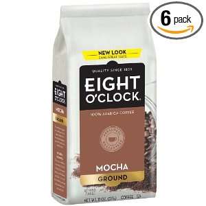 Eight OClock Coffee, Mocha Ground, 11 Ounce Bags (Pack of 6)