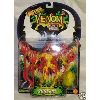 Symbiotic Wall Crawler Scream Action Figure with Living Tendril Hair 