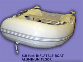   INFLATABLE MOTOR BOAT DINGHY FISHING RAFT with Aluminum floor  