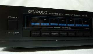 Kenwood KT 45 AM/FM Digital Synthesizer Stereo Tuner ~ VGC ~ Free 