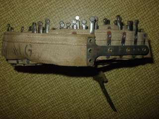 Rare German Russian Bulgarian MG Canvas Ammo Belt  