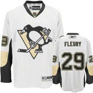 Marc Andre Fleury Jersey Reebok White #29 Pittsburgh Penguins Premier 