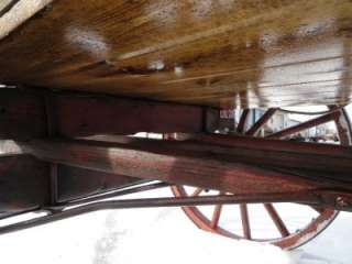 Antique Covered Horse Drawn Chuck Wagon Very Good Wood Wheels Useable 