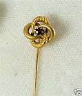 Fine Antique Victorian Moonstone Stickpin Gold Jewelry  