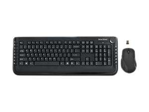 black 15 function keys usb rf wireless standard keyboard optical mouse 