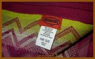 Missoni for Target Sweater Blanket Baby Passione Fuschia Zig Zag FREE 