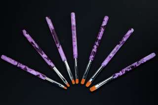 Pcs Nail Art Brush Pen for Acrylic UV Color Gel Draw Paint Size 2 4 