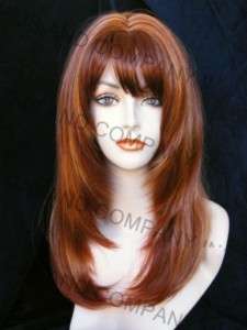 FACE FRAME WIG RED AUBURN MIX WASR R147  
