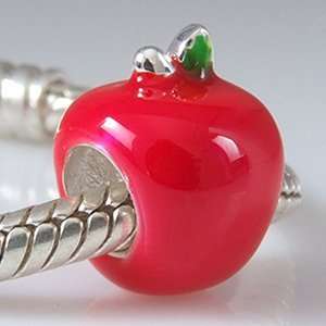  Apple For Teacher Authentic 925 Sterling Silver Charm Fits Pandora 