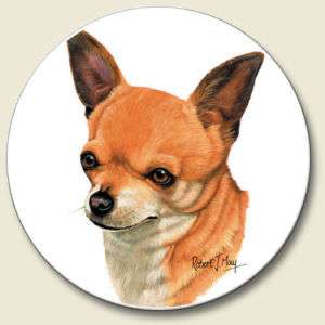 Ceramic Car Auto Cup Holder Coaster Chihuahua Dog Breed  