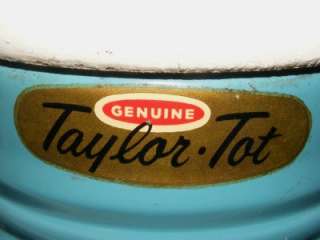   1940s Genuine TAYLOR TOT Baby Child Walker Stroller Aqua Blue w/ Tray