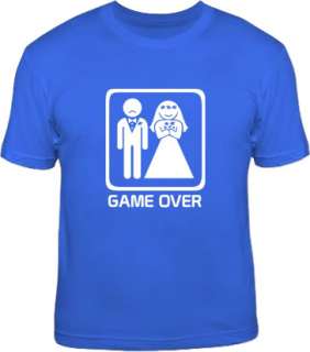 GAME OVER sad groom wedding bachelor funny stag T Shirt  