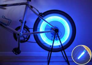 New Bright Bike Bicycle Wheel Spoke LED Light   Blue S  